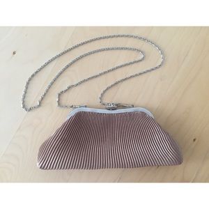 Gold Clamshell Clutch / Purse